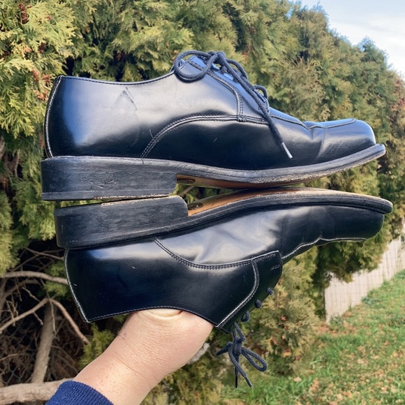 Nettleton Couture Collection Men’s Black Leather Dress Shoes Size 8 - Picture 8 of 10